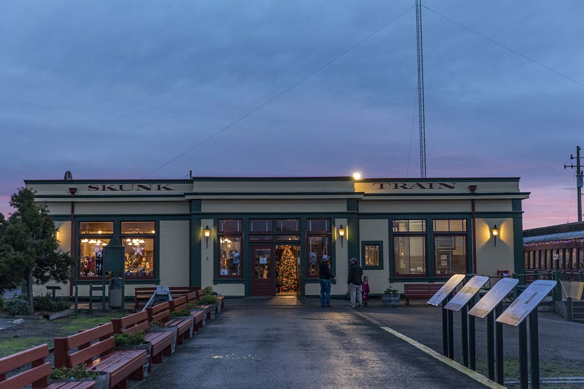 Fort Bragg Skunk Train Depot