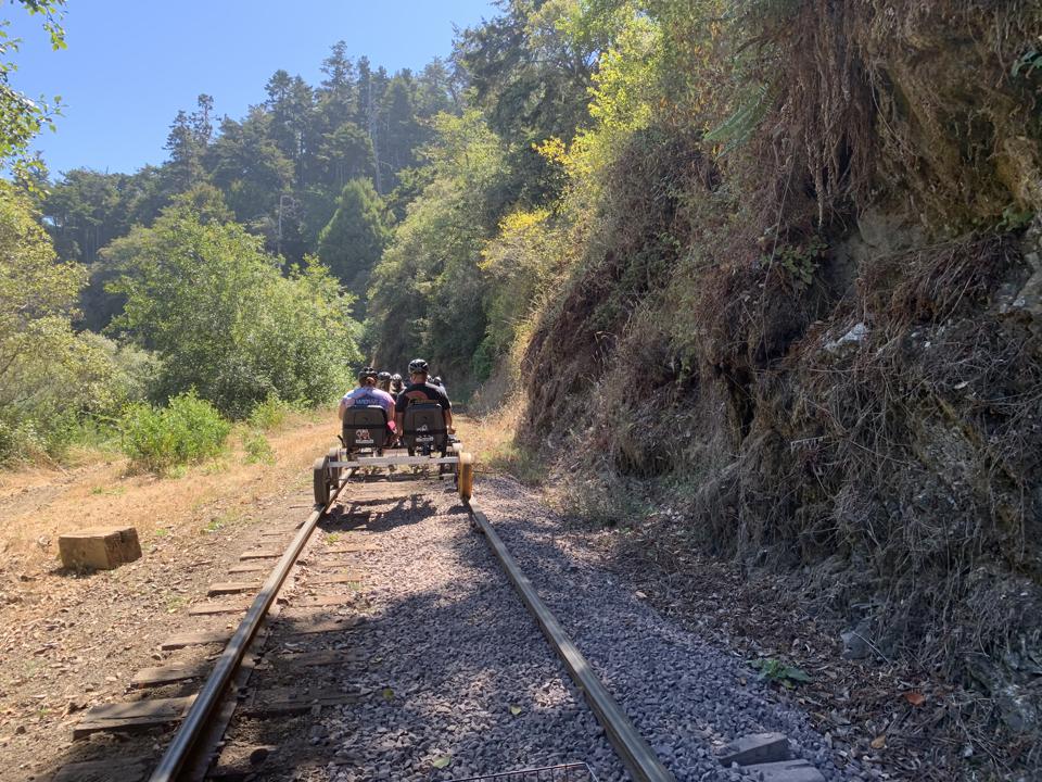 Railbikes in the Redwood