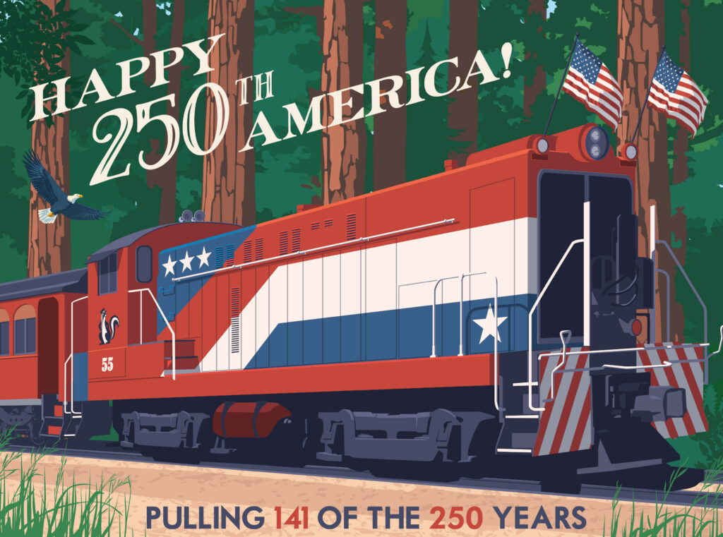 Skunk Train Celebrates 250 Years of America